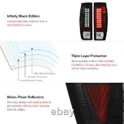 TRIBAL DESIGN For 02-06 Chevy Avalanche Black LED Tail Light Brake Signal Lamp