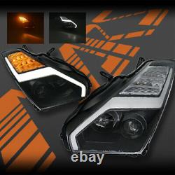 Update style LED DRL Sequential Indicators Head lights for Nissan GTR R35 08-13