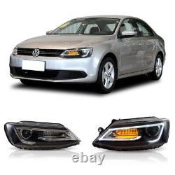VLAND LED Headlights DRL Pair Fit For 2011-2018 Volkswagen JETTA / Lamp Assembly