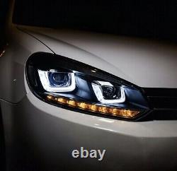 VLAND LED Headlights + Tail lights Dynamic DRL LED For VW Mk6 Golf READ DESC