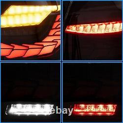 VLAND LED Tail Lights For 2011-2017 BMW 5 Series F10 Smoke Lens Sequential Pair
