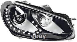 VW GOLF MK 6 Headlight Xenon LED With DRL (OEMOES) Right Hand 09-12