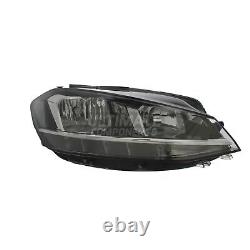VW Golf Headlight Mk7 Estate 2017-2020 Black Headlamp LED DRL Drivers Side Right