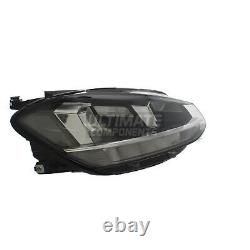 VW Golf Headlight Mk7 Estate 2017-2020 Black Headlamp LED DRL Drivers Side Right