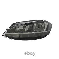 VW Golf Headlights Mk7 Estate 2017-2020 Black Inner Headlamps LED DRL 1 Pair