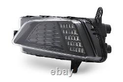 VW Polo Daytime Running Light Left 18- Black LED DRL Passenger N/S OEM Valeo
