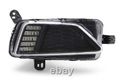 VW Polo Daytime Running Light Right 18- Black LED DRL Driver O/S OEM Valeo