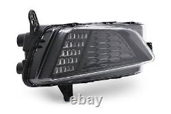 VW Polo Daytime Running Light Right 18- Black LED DRL Driver O/S OEM Valeo