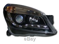 Vauxhall Astra H Mk5 Black Drl Led R8 Design Projector Front Headlights