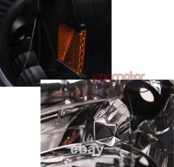 01-04 Toyota Tacoma Drl Led Black Crystal Light Light Avec Chrome Trim Corm Signal