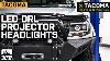 2005 2011 Tacoma Led Drl Projector Phares Black Housing Review U0026 Installation