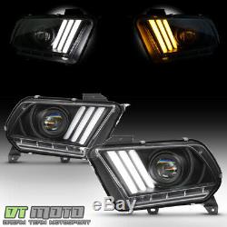 2010-2014 Ford Mustang Séquentielles Drl Led Phares Frontales Lumières 10 11 12