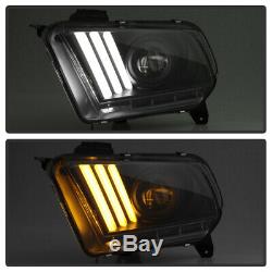 2010-2014 Ford Mustang Séquentielles Drl Led Phares Frontales Lumières 10 11 12