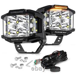 2X 4 pouces LED Lumière de travail Offroad SPOT Pods Brouillard Lampe de conduite pour JEEP ATV SUV UTV