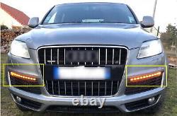 2X pour Audi Q7 2007-2009 LED Feux de jour DRL, Feux de brouillard, Clignotant indicateur lumineux
