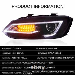 4PCS VLAND pour phares et feux arrière VW Polo MK5 6R 6C 2011-17 LED DRL Indicateur