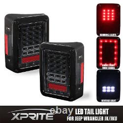 7 Phares Led Cree 75w Avec Turn Signal Fog Side & Taillight Combo Pour Jeep