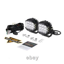 AUXBEAM 2Pcs 5 LED Lampe de travail et de conduite DRL Projecteurs Lampes de projecteur hors route ATV SUV
