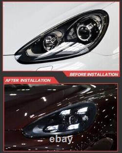 Assemblage de phares à LED pour Porsche Cayenne 2015-2018 Feux de jour DRL