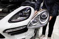 Assemblage de phares à LED pour Porsche Cayenne 2015-2018 Feux de jour DRL