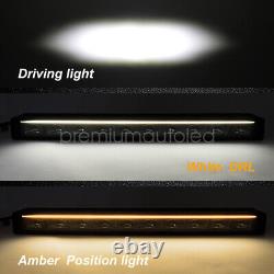 Barre lumineuse Night Blazer 22 LED Ambre blanc DRL Fonction de lumière de stationnement 20 12v 24v