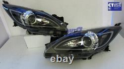 Black 3d Drl Led Projecteur Phares Mazda 3 09-13 Berline & Hatch Headlight