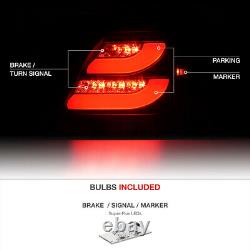 Black Clear Full Led Tail Light L+r Lampe De Frein 2004-2008 Pontiac Grand Prix Gt