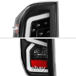 Black Housing Clear Lens Full Led Signal De Freinage Tail Lampe Pour 14-21 Toyota Tundra