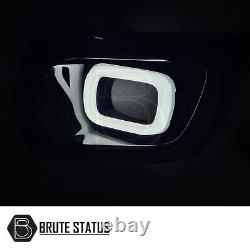 Caches de phares antibrouillard à LED noire brillante pour Ford Ranger T8 DRL Wildtrak 2019+