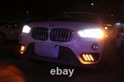 DRL pour BMW X1 F48 2016 17 18 19 Feux de jour à LED Style Mustang avec clignotants