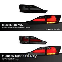 Darkest Smoke Full Led Tail Lights Fit 2011-2013 Lexus Ct200h Neon Tube Stationnement