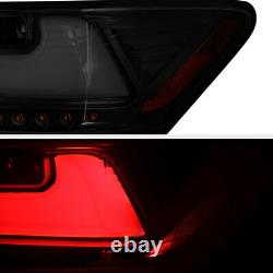 Darkest Smoke Full Led Tail Lights Fit 2011-2013 Lexus Ct200h Neon Tube Stationnement