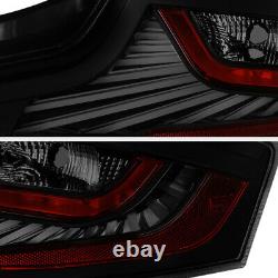Darkest Smoke Led Strip Tail Lights Assemblage Pour 2003-2005 Infiniti G35 Coupe