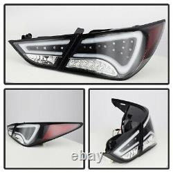 Lampe De Frein Diamond Black Led Tail Light L+r Pour 2011-2013 Sonata Gls/limited