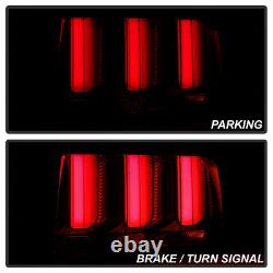 Lampe De Signal Séquentielle De Tube Led 3d Pour 05-09 Ford Mustang Tail Light Black Clear