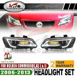 Led Drl Head Light Avec Indicateur Séquentiel Pour Holden Commodore Ve 1 & 2 2006-2013