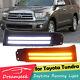 Moulure De Phare Drl Pour Toyota Tundra 2007-2013 Lumière Latérale à Led Avec Clignotant