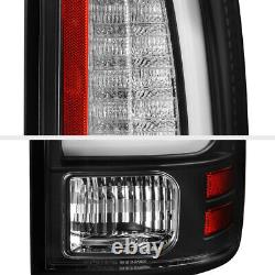 Newest Design Pour 09-18 Dodge Ram 1500 2500 3500 Black Led Tube Tail Light Set