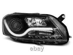 Phares LED DRL Tube Lumineux LTI pour VW PASSAT B7 10-14 Noir LP