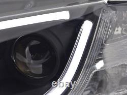 Phares Led À Tube Léger En Finition Noire Drl Look Pour Audi A3 8p 8pa 03-08