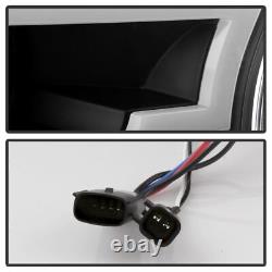 Phares à LED avec barre lumineuse DRL pour Spyder Ford F150 2015-2017, noir PRO