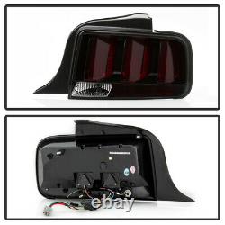 Pour 05-09 Ford Mustang Smoke Led Inverser Neon Tube Sequential Tail Brake Light