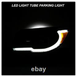 Pour 06-09 Toyota 4runner Black Led Neon Tube Drl Projecteur Phare L+r Lampe