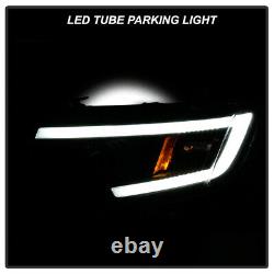 Pour 07-10 Ford Edge Black Led Neon Tube Drl Projecteur Phare De Gauche + Lampe De Droite