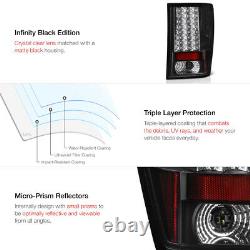 Pour 07-10 Jeep Grand Cherokee Brightest Black Led Smd Rar Brake Tail Light Wk
