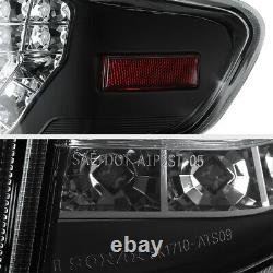 Pour 09-10 Base Le Xle Xrs S Corolla Black Led Tail Lights Trunk 4pc