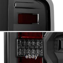 Pour 14-18 Chevy Silverado Smoked Lens Oled Tube Led Tail Lights Assemblage Pair