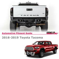 Pour 16-21 Toyota Tacoma Black/smoke Drl Tube Tail Lights Lampes De Frein Arrière