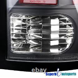 Pour 2009-2018 Dodge Ram 1500 2010-2018 2500 3500 Led Drl Strip Tail Lights Black