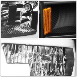 Pour 2015-2017 Ford F150 3d Led Drl Tube Running Light Bar Projecteurs Noir/ambre